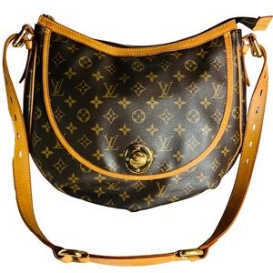 Louis Vuitton Monogram Tulum GM Shoulder Bag‎ Gold Tone Hardware